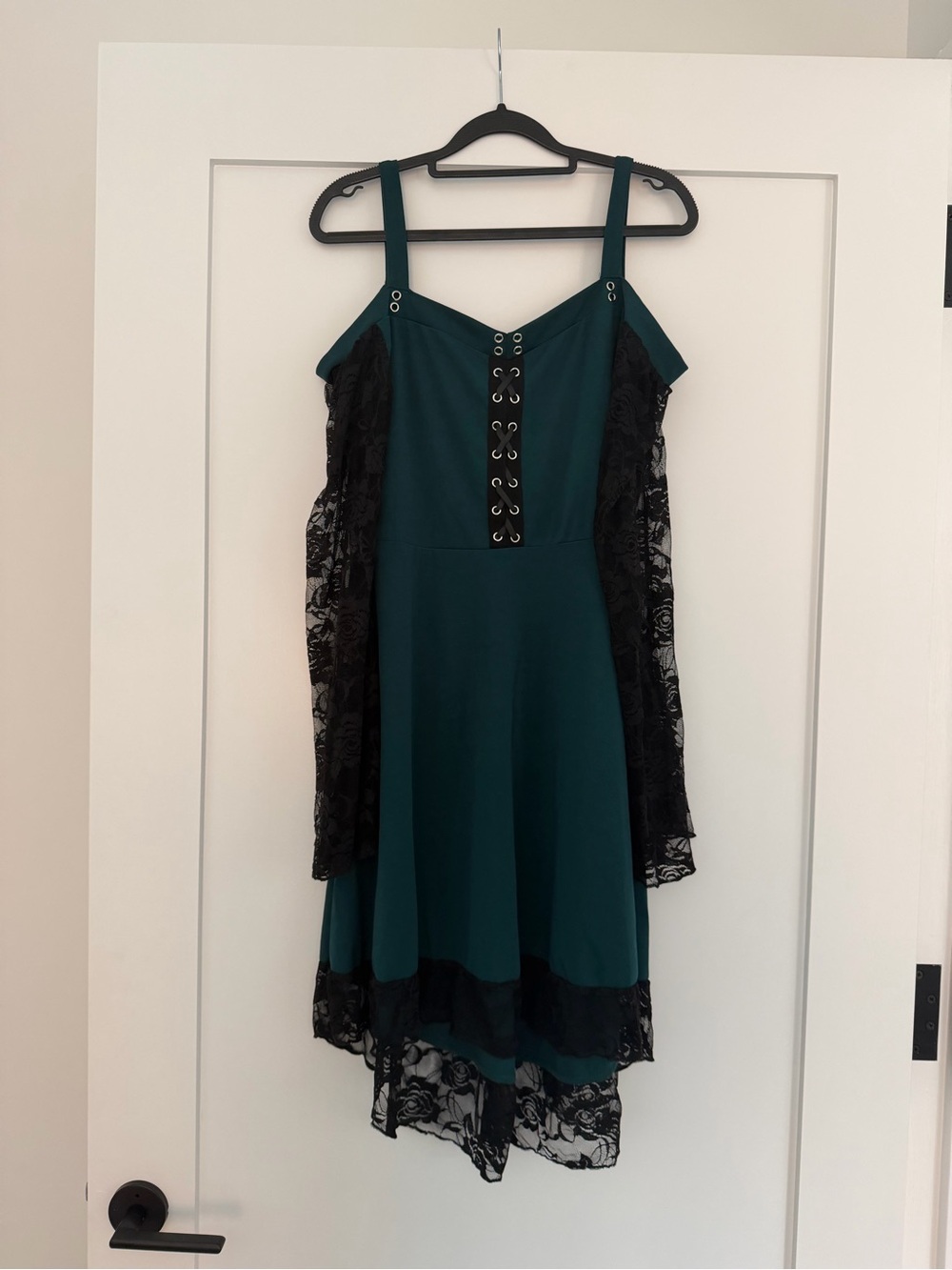 Victorian Costume Style Deep Green Dress